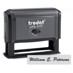 Need self-inking stamps? Check out our Trodat Printy 4918 3" self-inking rectangular stamp with up to 2 lines of customization at the EZ Custom Stamps Store.